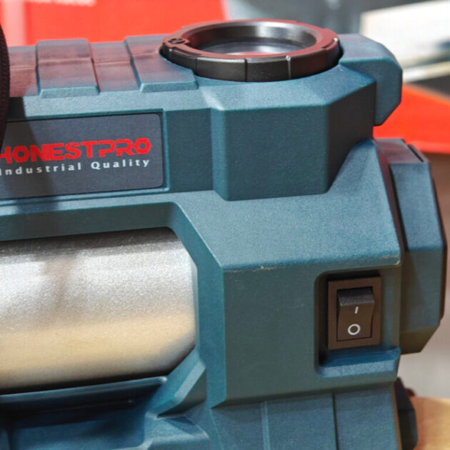 Mini Compresseur d'air multi-usage 12V 150PSI (11Bar) avec lampe de travail LED fonctionne sur prise allume-cigare HONESTPRO YAE0033 - الصورة 3