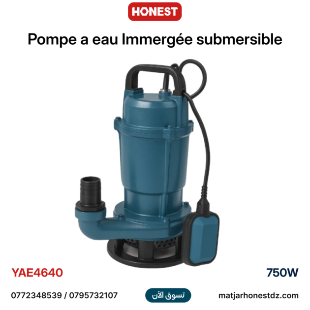 Pompe a eau Immergée 750W HONESTPRO YAE4640