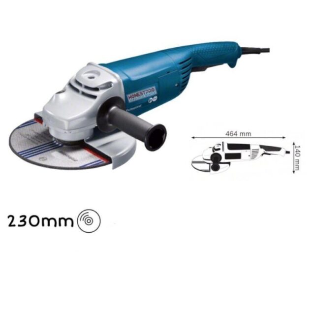 Meuleuses d'angle électrique 230mm 2400W HONESTPRO YAE0360 - الصورة 2